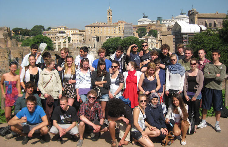 Unsere Gruppe auf dem Forum Romanum